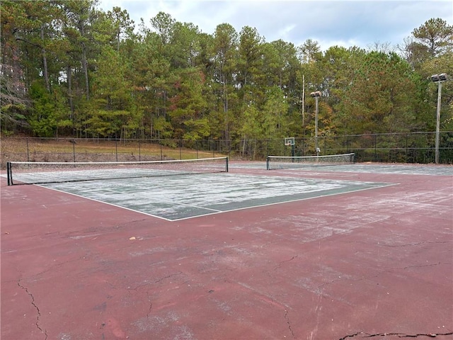 view of tennis court