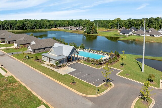 2402 Furlong Trl, Auburn, AL 36830 - aerial view of a nearby body of water and a pool