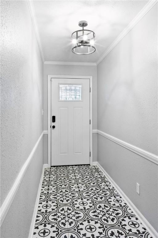 2 Lakewood Cir, Phenix City, AL 36867 - doorway to outside featuring tile patterned floors and ornamental molding