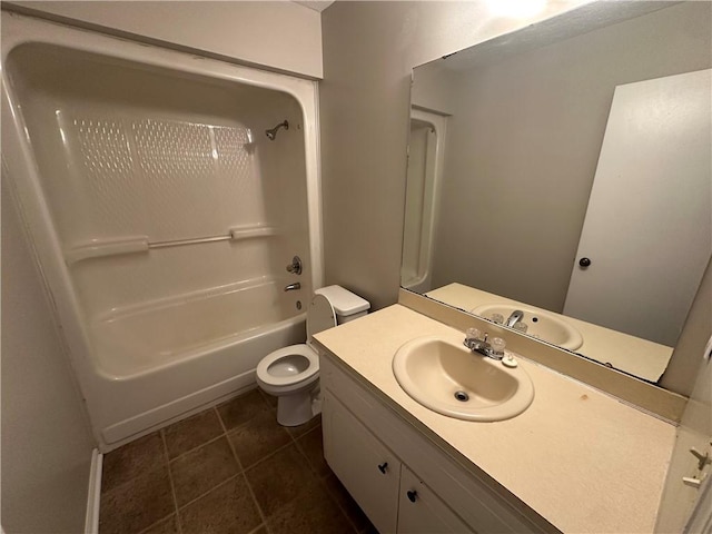 498-500 E University Dr, Auburn, AL 36830 - full bathroom featuring shower / washtub combination, toilet, tile patterned flooring, and vanity