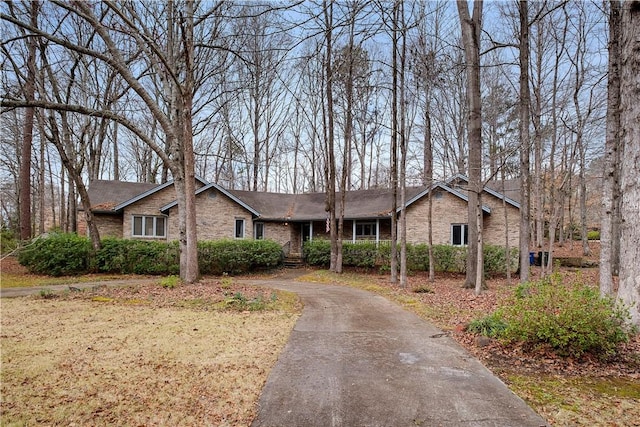 view of front of property with brick siding