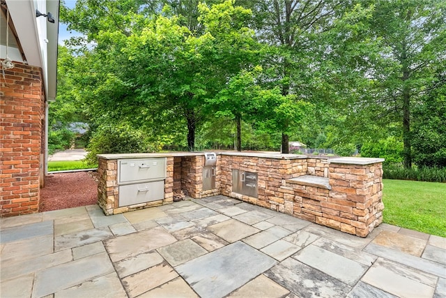 1601 Tanyard Rd, Lanett, AL 36863 - view of patio featuring an outdoor kitchen