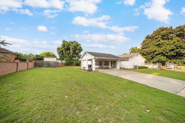 5004 22nd Ave, Phenix City, AL 36867 - view of yard featuring concrete driveway
