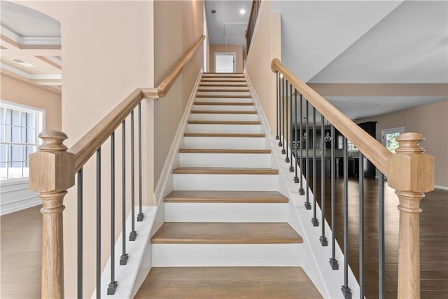42 Lee Road 2234, Smiths Station, AL 36877 - stairway featuring wood finished floors and ornamental molding