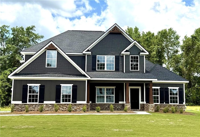 42 Lee Road 2234, Smiths Station, AL 36877 - craftsman house with board and batten siding, stone siding, and a shingled roof