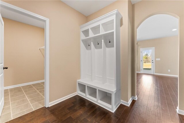 42 Lee Road 2234, Smiths Station, AL 36877 - mudroom with arched walkways and wood-type flooring