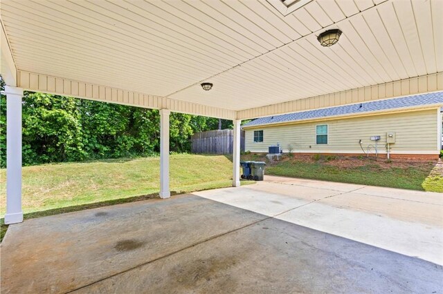 2514 Churchill Cir, Auburn, AL 36832 - view of patio with central air condition unit and a carport
