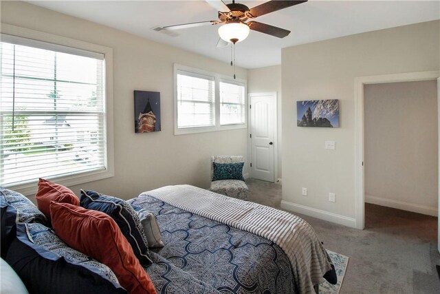 3855 Academy Dr Unit 402, Opelika, AL 36801 - bedroom with carpet flooring and ceiling fan