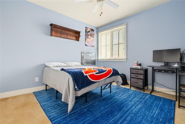 650 Dekalb St Unit 4302, Auburn, AL 38630 - bedroom featuring carpet floors and a ceiling fan
