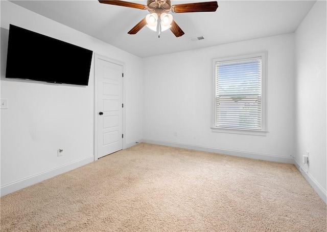 197 Westover St, Auburn, AL 36832 - carpeted empty room with baseboards and a ceiling fan