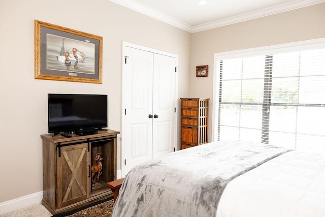 1986 Stephanie Ct Unit Lt64, Auburn, AL 36830 - bedroom featuring a closet, ornamental molding, and recessed lighting