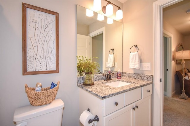 2046 Stephanie Ct, Auburn, AL 36830 - half bathroom featuring toilet and vanity