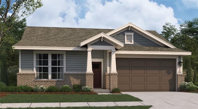 craftsman-style house featuring a front yard