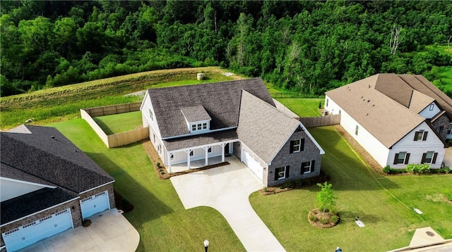 1534 Everly Dr, Opelika, AL 36801 - view from above of property featuring a heavily wooded area