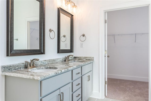 bathroom with vanity