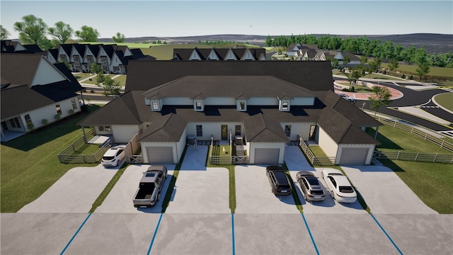 305 Northgate Blvd, Auburn, AL 36830 - aerial view of residential area with a mountain backdrop