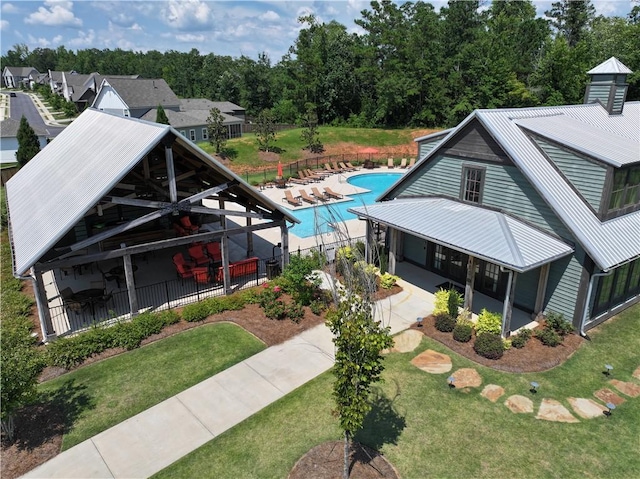 574 Grey Oak Cir, Auburn, AL 36830 - drone / aerial view of a pool