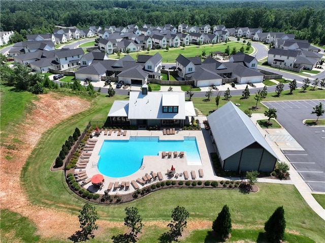 574 Grey Oak Cir, Auburn, AL 36830 - aerial view of residential area with a pool area