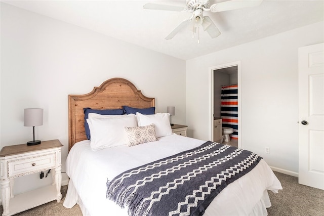 1477 N Donahue Dr N Unit 1602, Auburn, AL 36830 - carpeted bedroom with baseboards and ceiling fan