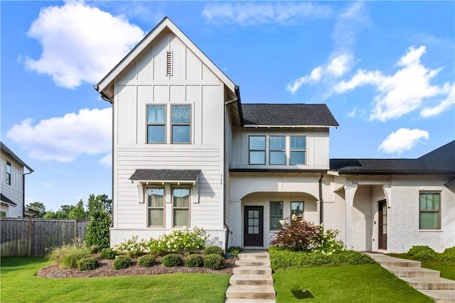 564 Grey Oak Cir, Auburn, AL 36830 - view of front of house featuring board and batten siding and roof with shingles