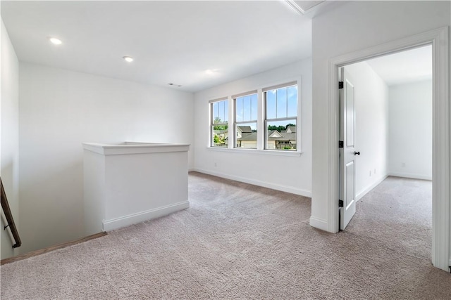 564 Grey Oak Cir, Auburn, AL 36830 - carpeted spare room featuring baseboards and recessed lighting