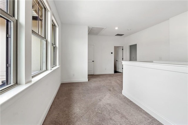 564 Grey Oak Cir, Auburn, AL 36830 - spare room with light colored carpet, plenty of natural light, attic access, and recessed lighting