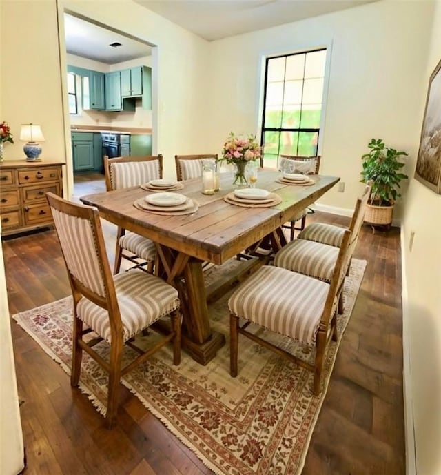 5755 Lee Road 390, Opelika, AL 36804 - dining room with dark wood-type flooring and plenty of natural light