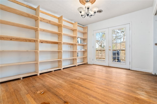 interior space with french doors