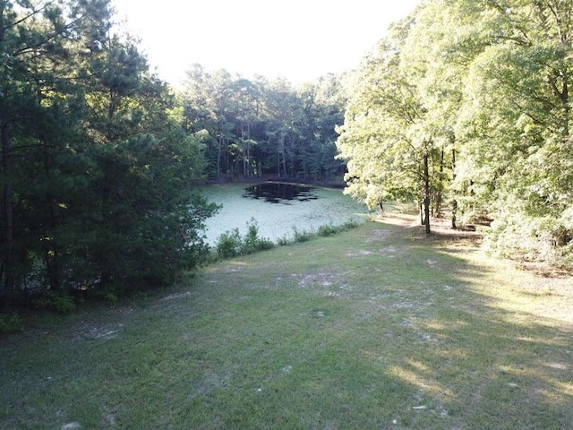 view of yard featuring a water view