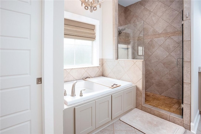 2131 Preserve Dr, Auburn, AL 36879 - bathroom with a stall shower and a garden tub