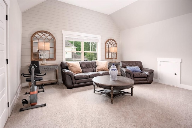 2131 Preserve Dr, Auburn, AL 36879 - carpeted living room with vaulted ceiling and baseboards