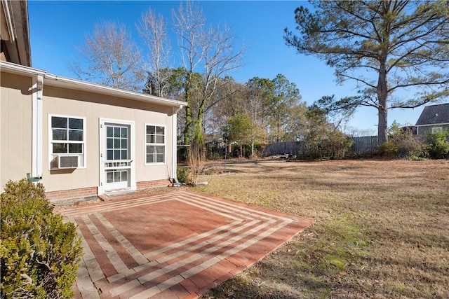 605 Lockwood St, Auburn, AL 36830 - view of yard featuring a patio area, cooling unit, and fence