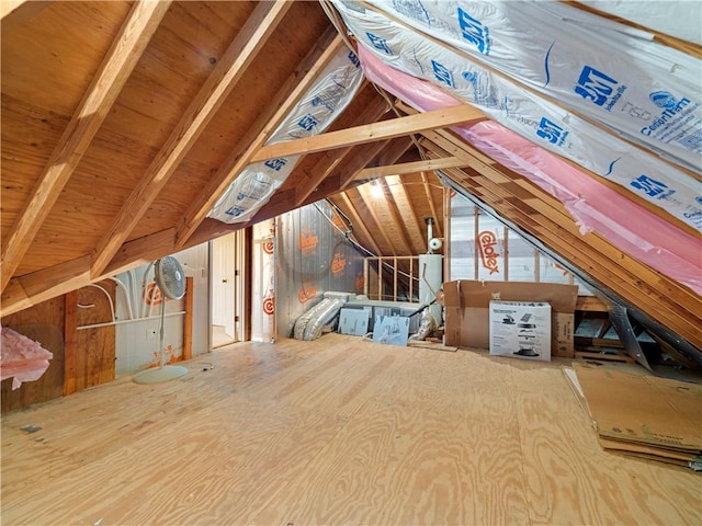 view of attic