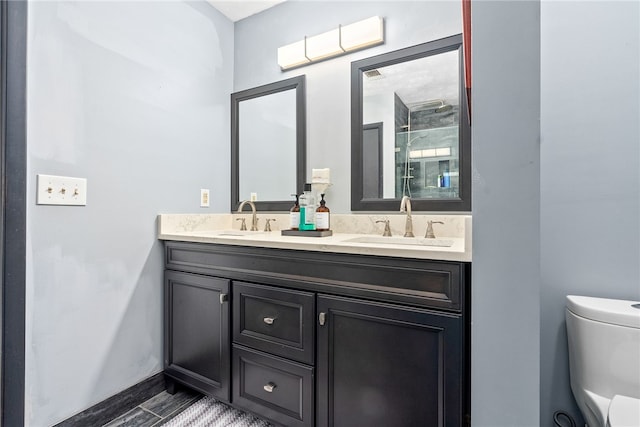 608 Edgewood Dr, Auburn, AL 36830 - full bath with double vanity and a stall shower