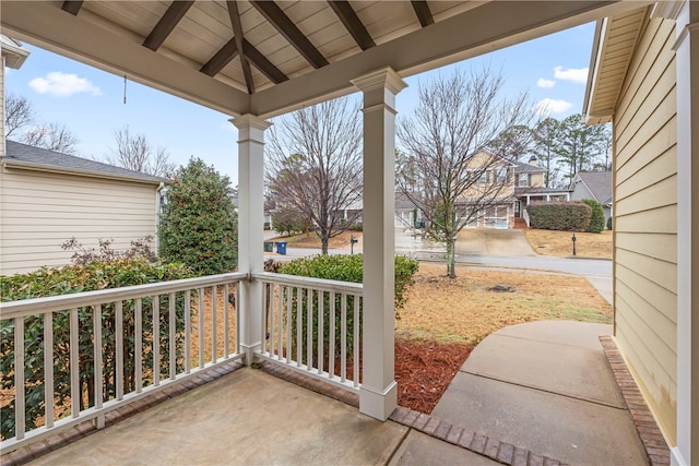 view of patio / terrace featuring a porch