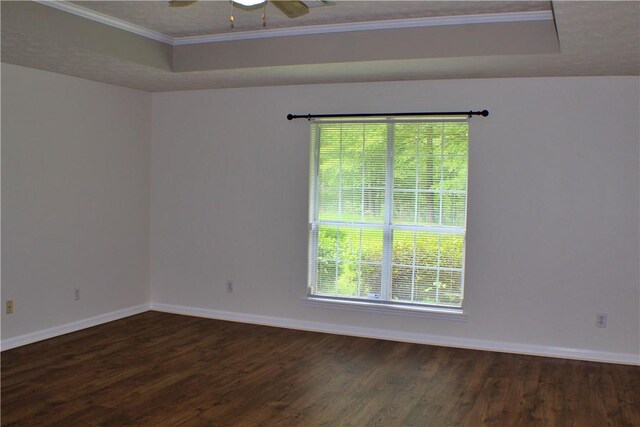 50 Cricket Rdg, Tallassee, AL 36078 - unfurnished room with ornamental molding, baseboards, wood finished floors, and ceiling fan