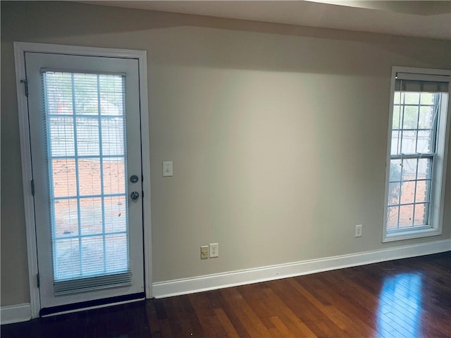 3672 Hawthorne Ct, Auburn, AL 36830 - doorway to outside with dark wood-type flooring and healthy amount of natural light