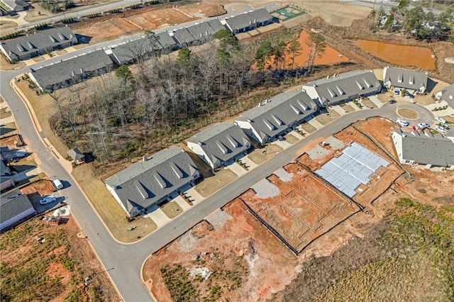 bird's eye view with a residential view