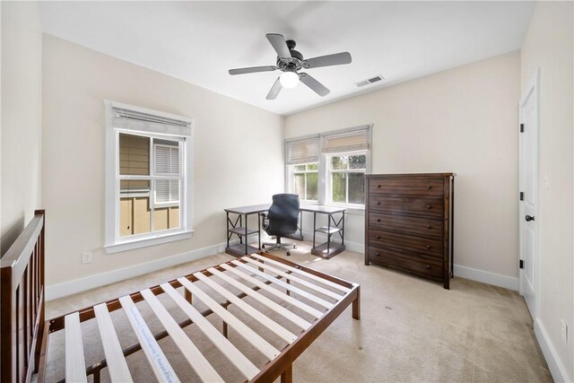 650 Dekalb St Unit 1130, Auburn, AL 36830 - bedroom featuring light carpet and an office area
