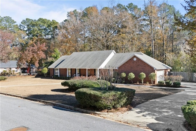 view of ranch-style house