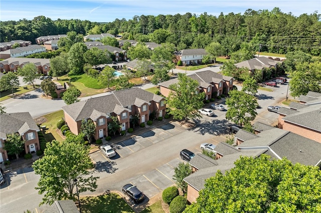 aerial perspective of suburban area