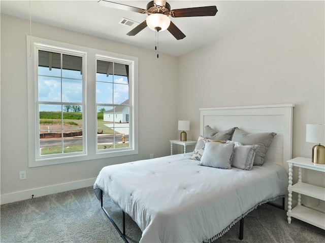1003 Crossing Ct E, Valley, AL 36854 - carpeted bedroom featuring baseboards and a ceiling fan