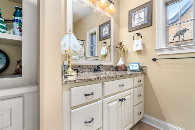 bathroom featuring vanity