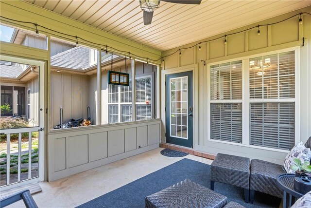 1630 Academy Dr Unit 402, Auburn, AL 36830 - view of patio / terrace featuring a ceiling fan