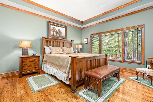 14699 Lee Road 188, Waverly, AL 36879 - bedroom with crown molding, baseboards, and wood finished floors