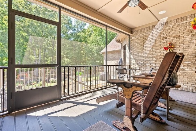 14699 Lee Road 188, Waverly, AL 36879 - sunroom / solarium featuring a ceiling fan
