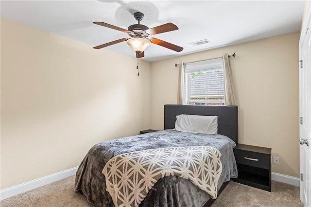 661 Deer Run Rd, Auburn, AL 36832 - bedroom with carpet flooring, baseboards, and a ceiling fan