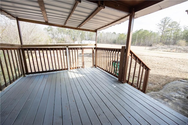 view of deck