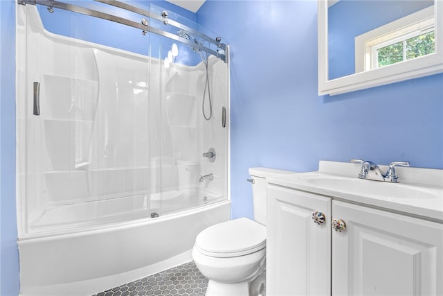 1806 Bluestone Ct, Auburn, AL 36830 - bathroom featuring toilet, shower / tub combination, and vanity