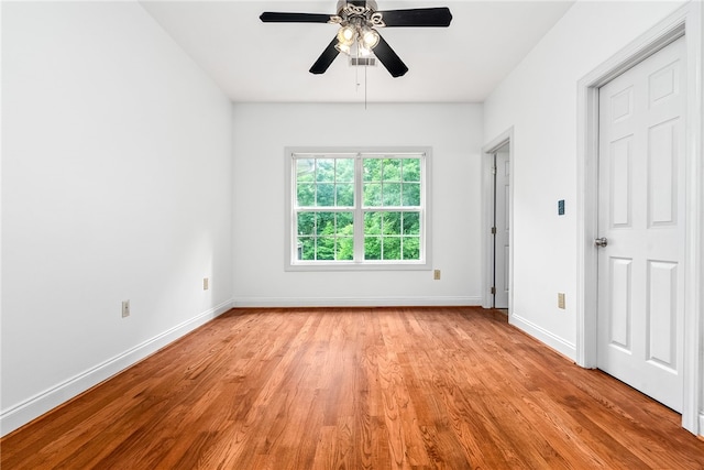 1806 Bluestone Ct, Auburn, AL 36830 - unfurnished bedroom with light wood finished floors, baseboards, and ceiling fan